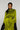 Cascade Silk Pleated Skirt (Chartreuse) LOKA.HAUS